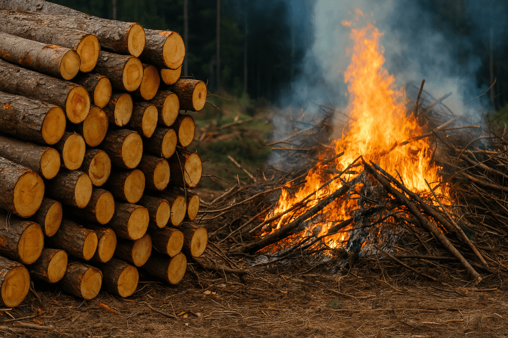 Hout verbranden voor energie: klimaatoplossing of schijnoplossing?